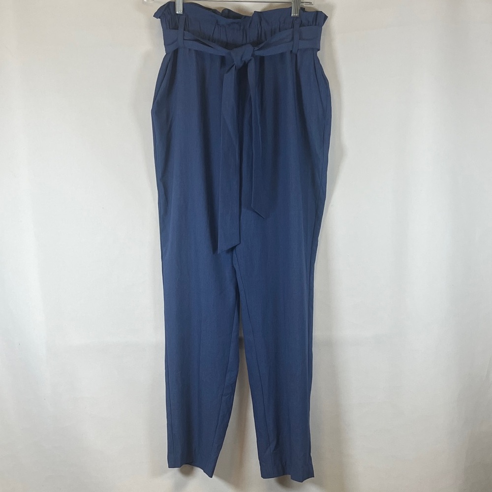 BCBGeneration High Rise Belted Paperbag Waist Tapered Pants S NWT